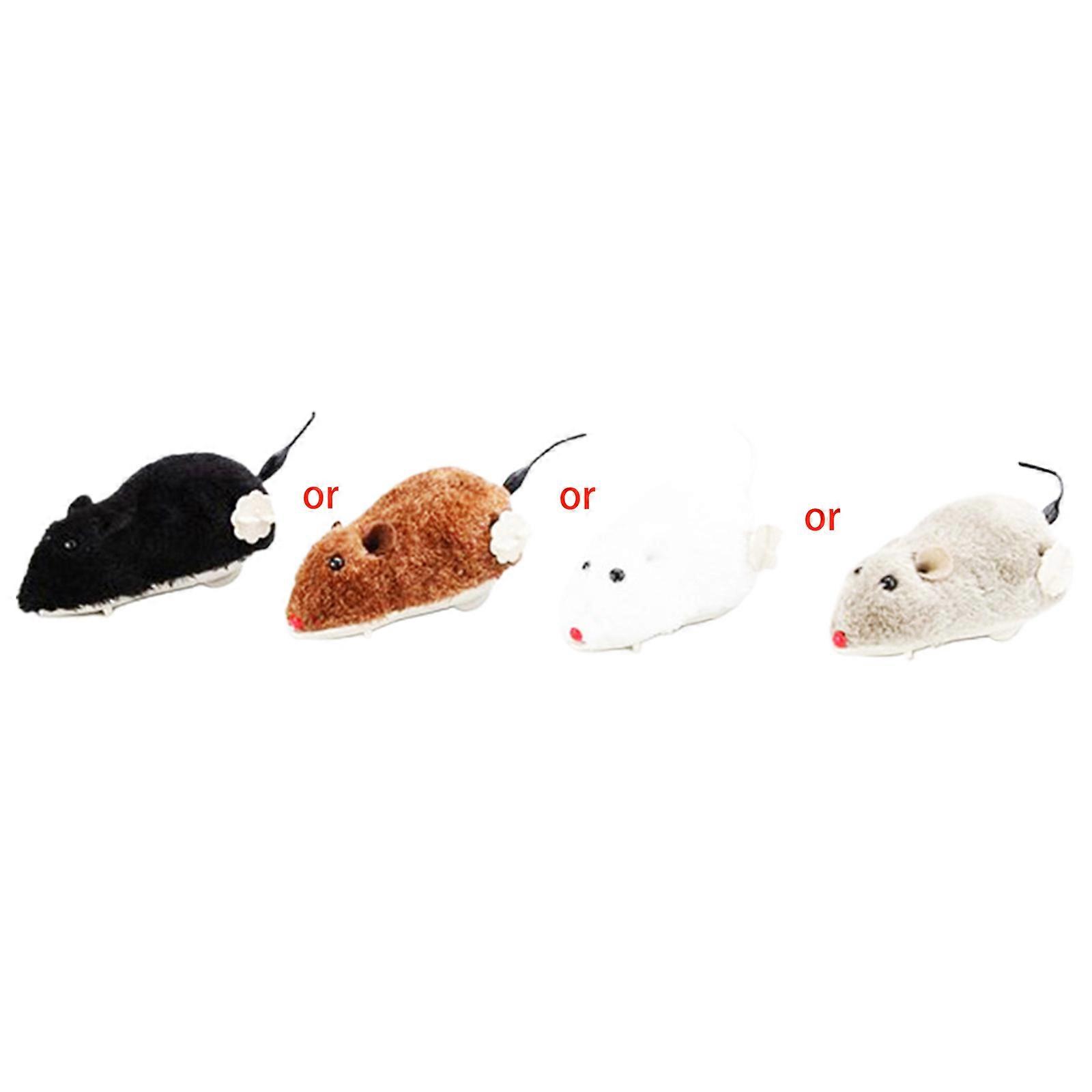Creative Funny Spring Toys Plush Mouse Toy Playing Toy Mechanical Motion Rat