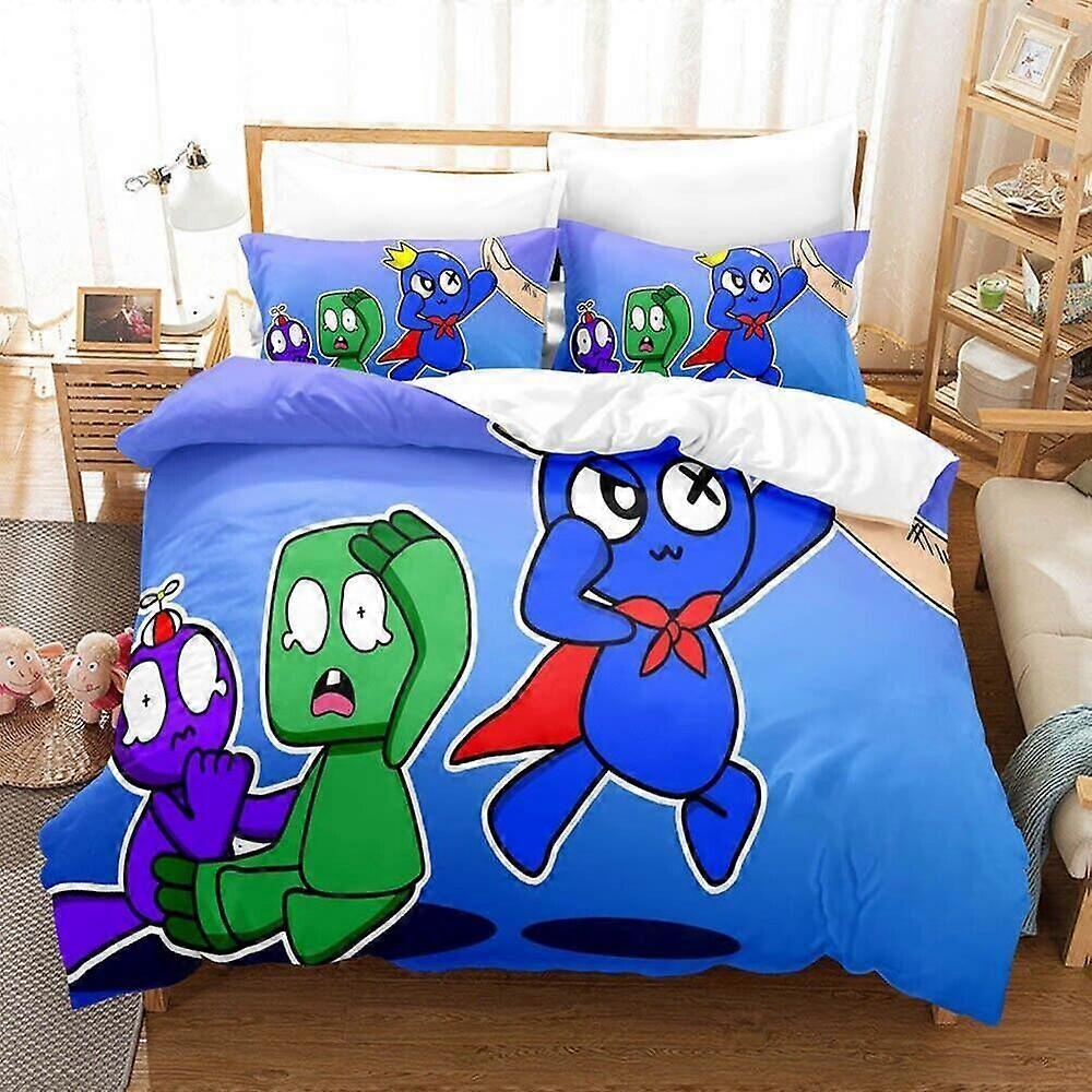 v4351 Prostěradla Game Rainbow Friends tištěná sada povlaků na přikrývku domácí textil prostěradla IU4351