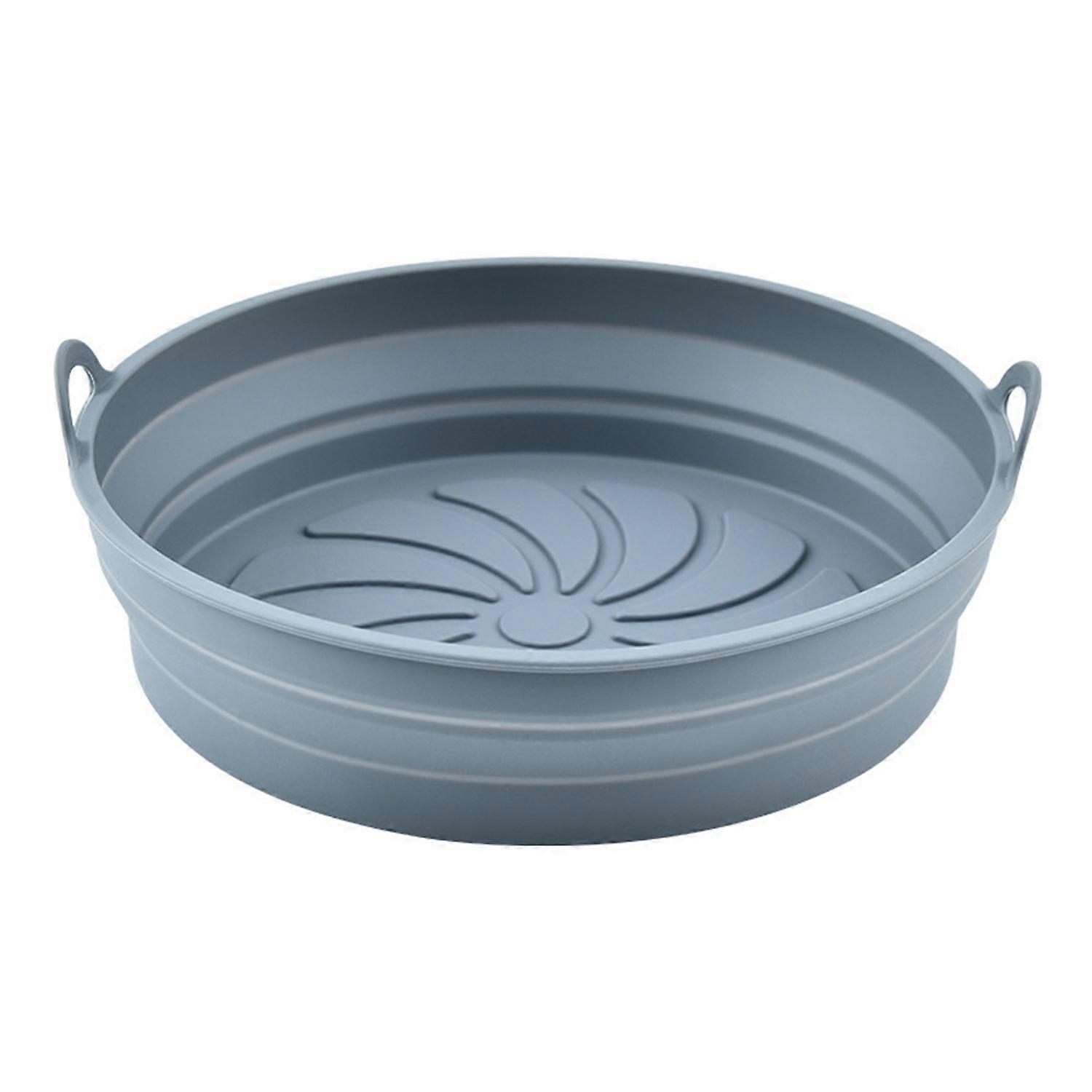 Silicone Air Fryer Tray Reusable Baking Pan Non-Stick Basket Liners Heat-Resistant Oven Accessories