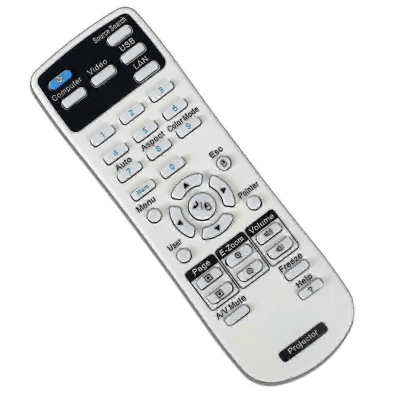 שלט רחוק למקרן עבור מקרני Epson קולנוע ביתי Eb Emp Ex מול H סדרת Brightlink Powerlite - JA