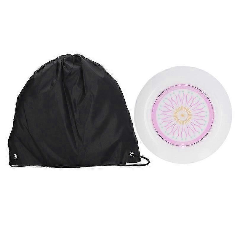 דיסק מעופף חיצוני נייד למבוגרים כושר ספורט חוף דיסק מעופף זוהר לתחרות קמפינג ורוד