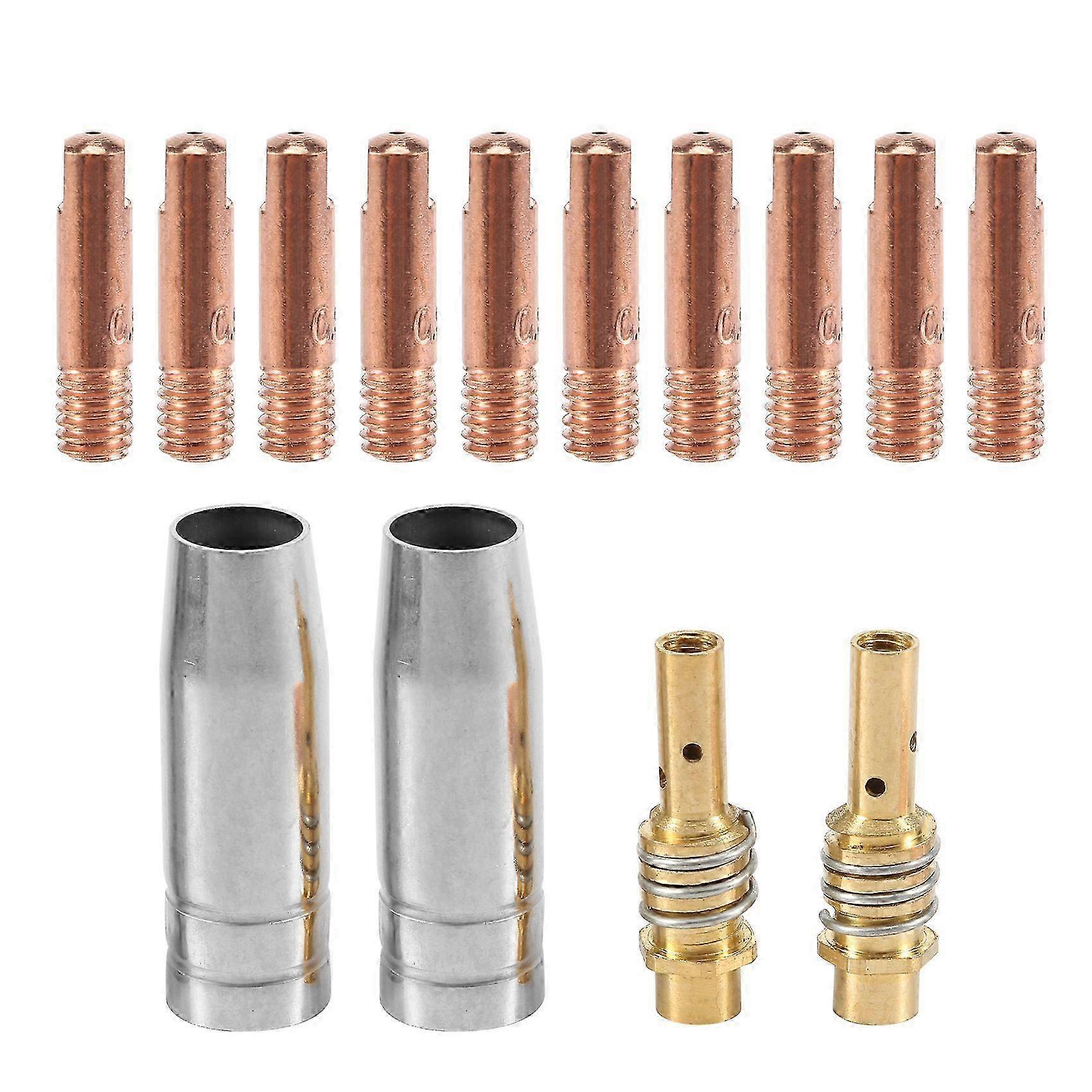 14pcs 15ak Welding Torch Consumables 0.9mm Mig Torch Gas Nozzle Tip Holder Of 15ak Mig Welding Torc
