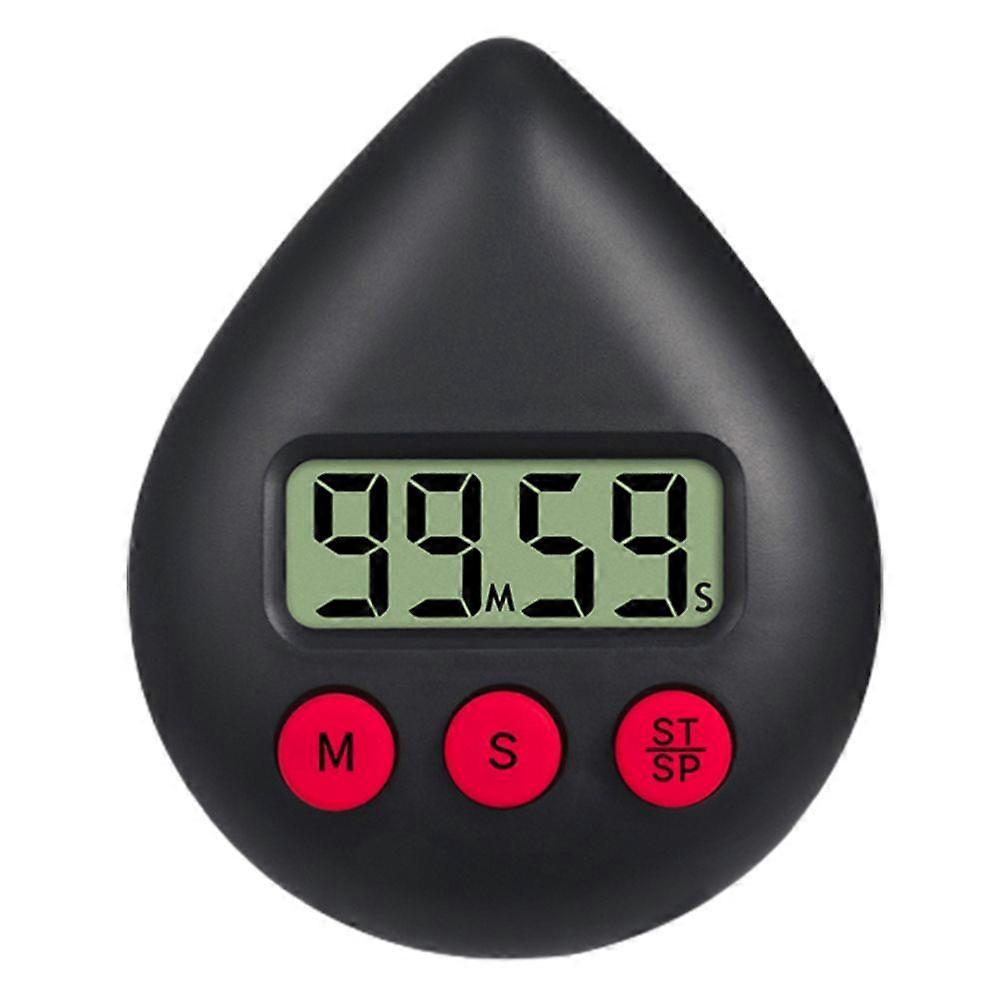 Water Drop Shaped Bathroom Timer Portable Digital Shower Timer for Kitchen Shower