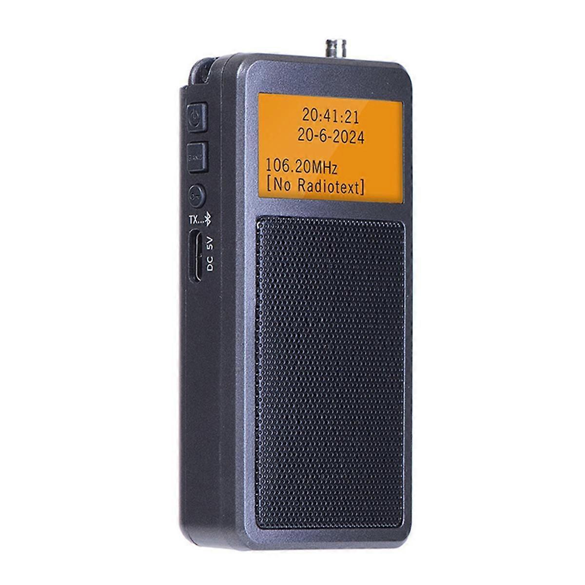 HRD205 Mini Portable High Sensitivity Bluetooth Transmitter Radio Stereo FM Rechargeable Elderly Ra