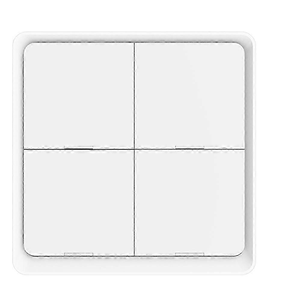 4 Gang Tuya Zigbee Wireless 12 Scene Switch Push Button Controller Battery Powered Automation Scena