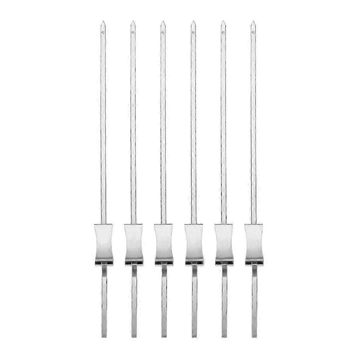 Grill Skewers With Handle,stainless Steel Bbq Skewer Kabob Skewers For Meat, Chicken, Sausages,a