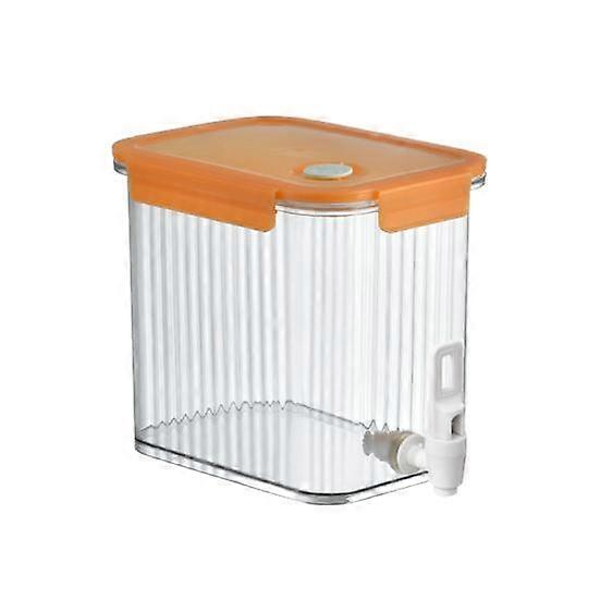 3.5L Beverage Dispenser with Faucet Wide Mouth Drink Dispenser Fridge Beverage Machine Leakproof Juice Alcohol Dispenser