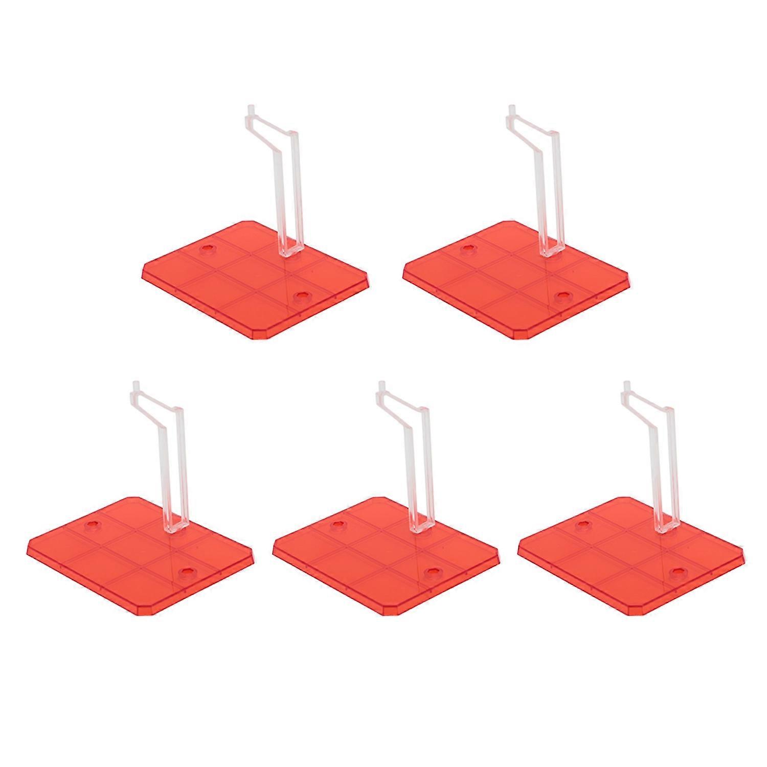 5PCS Action Figure Display Holder Base Plastic Doll Model Support Stand for 1/144 Robot Model 
