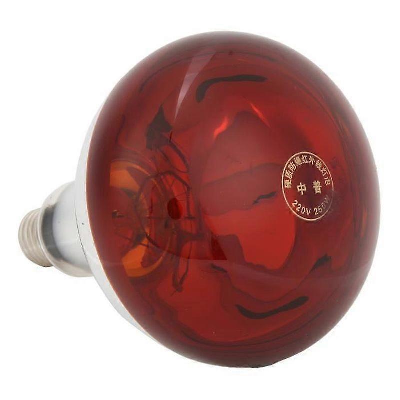 VGEBY 250W Infrared Heat Lamp for Chicks 5000 Hours Lifespan Red