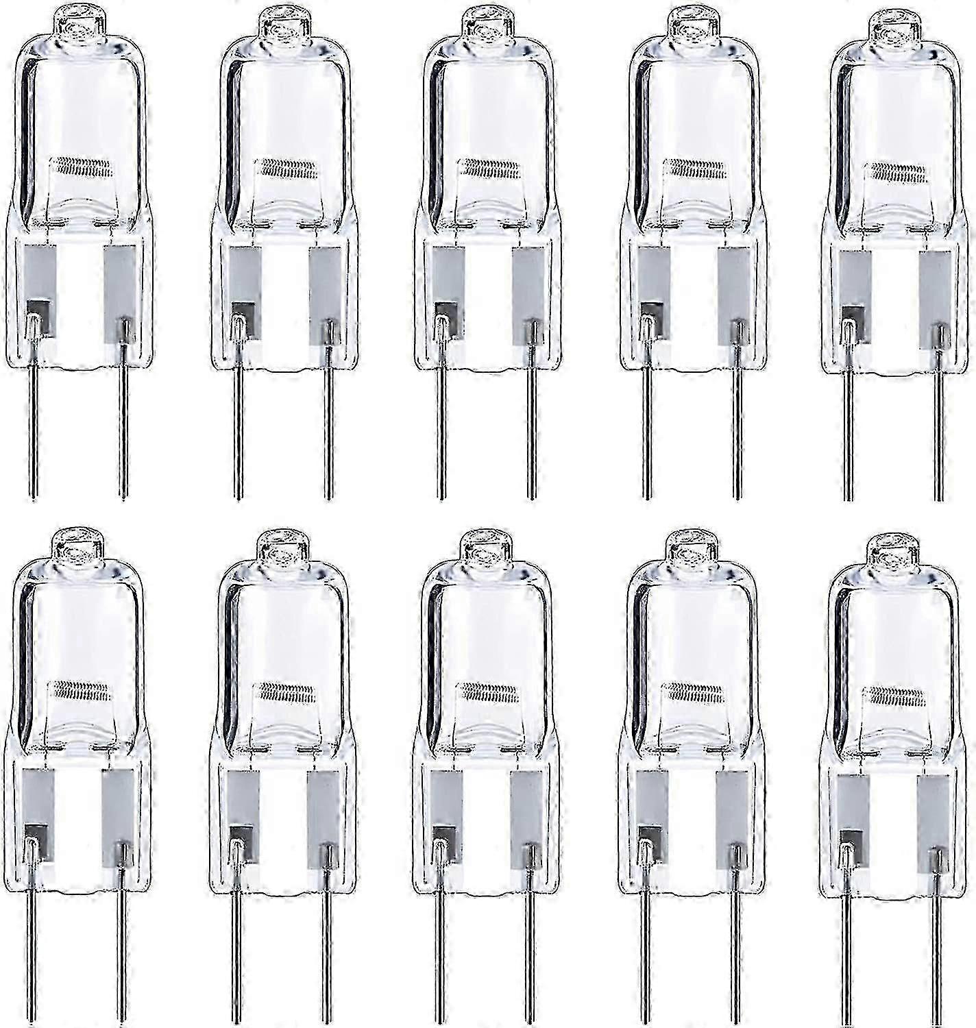 10 قطع G6.35 لمبات هالوجين 2 دبوس 12 فولت 35 واط ، أبيض دافئ 2700 كيلو ، للثريات ، أضواء الجنزير ، أضواء المناظر الطبيعية ، مصابيح مكتبية6212981176115