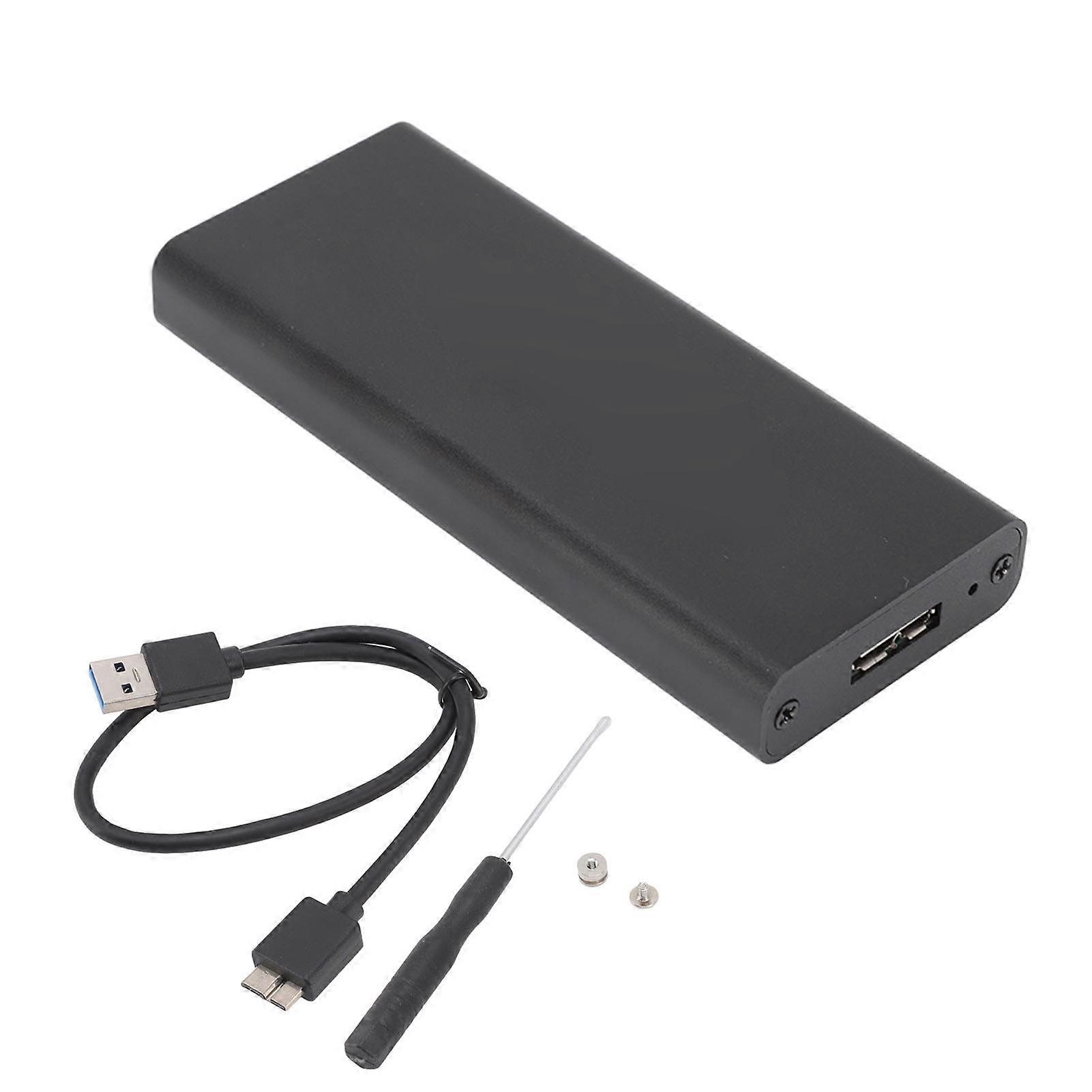 M.2 to USB3.0 Enclosure Adapter Case 6Gbps Black M.2 SSD Adapter for 30x30mm 50x30mm External SSD Hard Drive