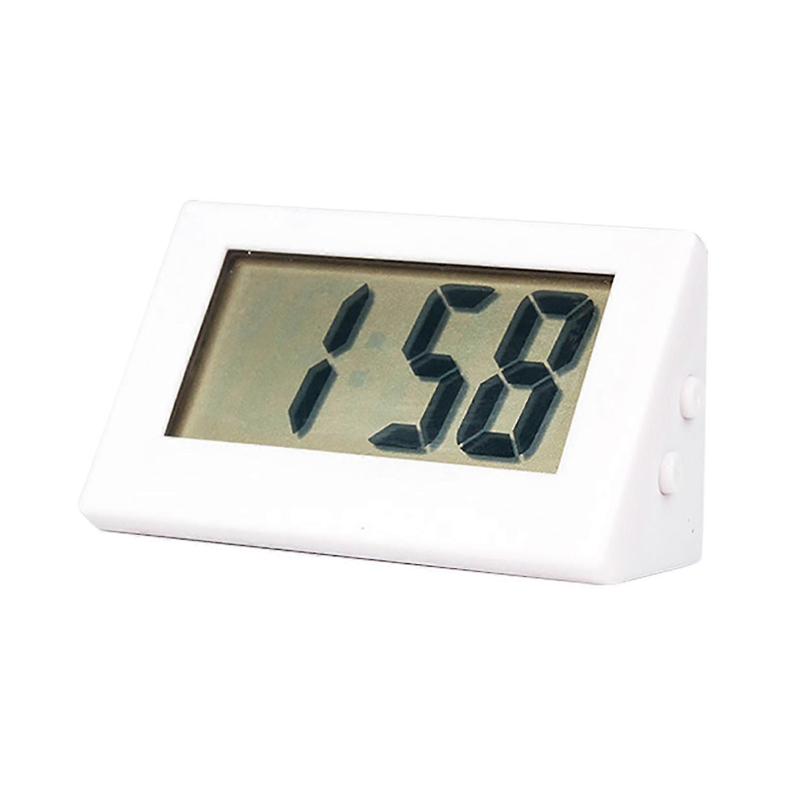 Electronic Clock Self-adhesive Mini LCD Display Large Screen Table Dashboard Desk Digital Clock for Home
