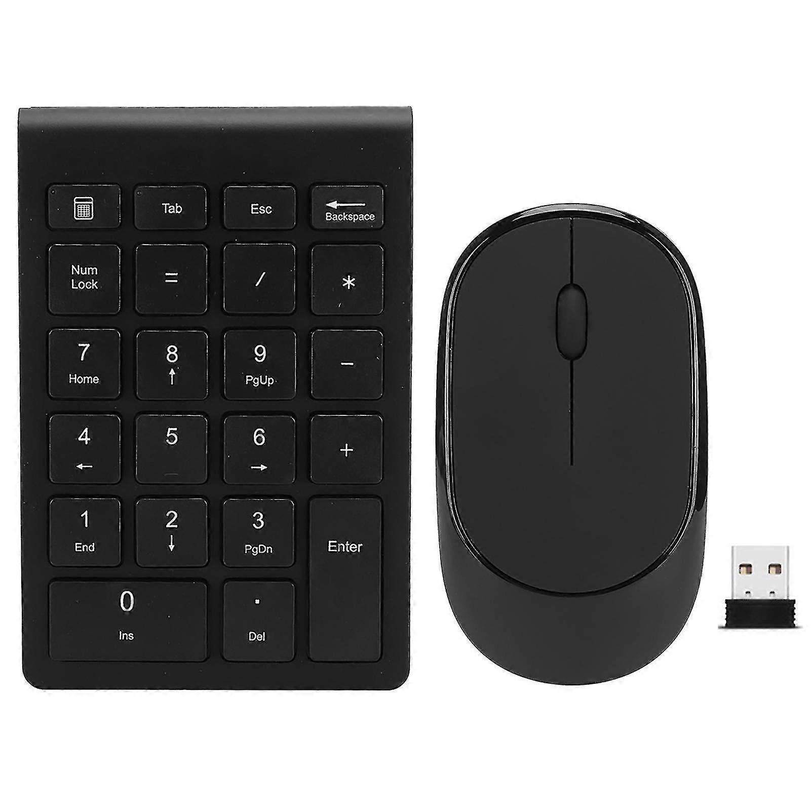2.4g Wireless Ultra-thin 22-key Switch-free Digital Keyboard Wireless Mouse Set For Rf304t