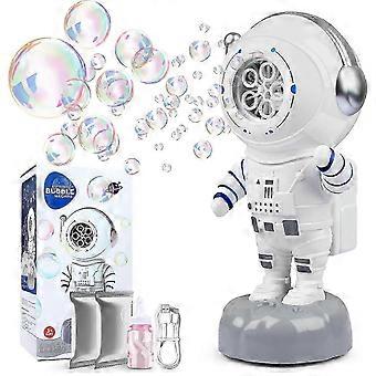 Neue verbesserte Seifenblasenmaschine Automatischer Blasengebläse Elektrischer Seifenblasenmacher 360 gedreht für Kinder Erwachsene USB-Aufladung