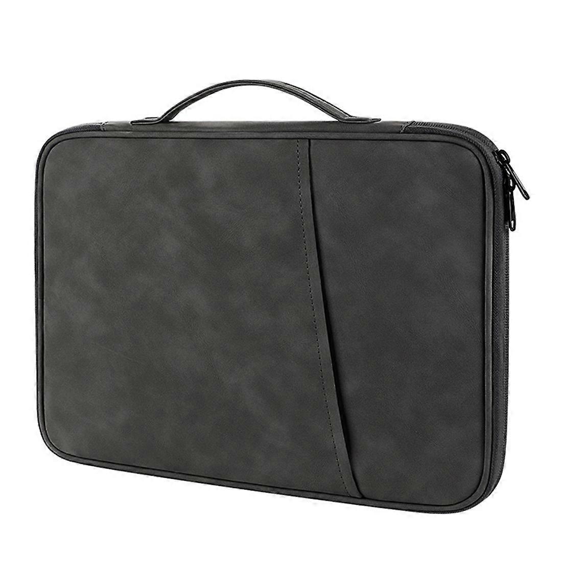 Para 12,9-13 polegadas Laptop Portátil Pele de Carneiro Textura Couro Bolsa