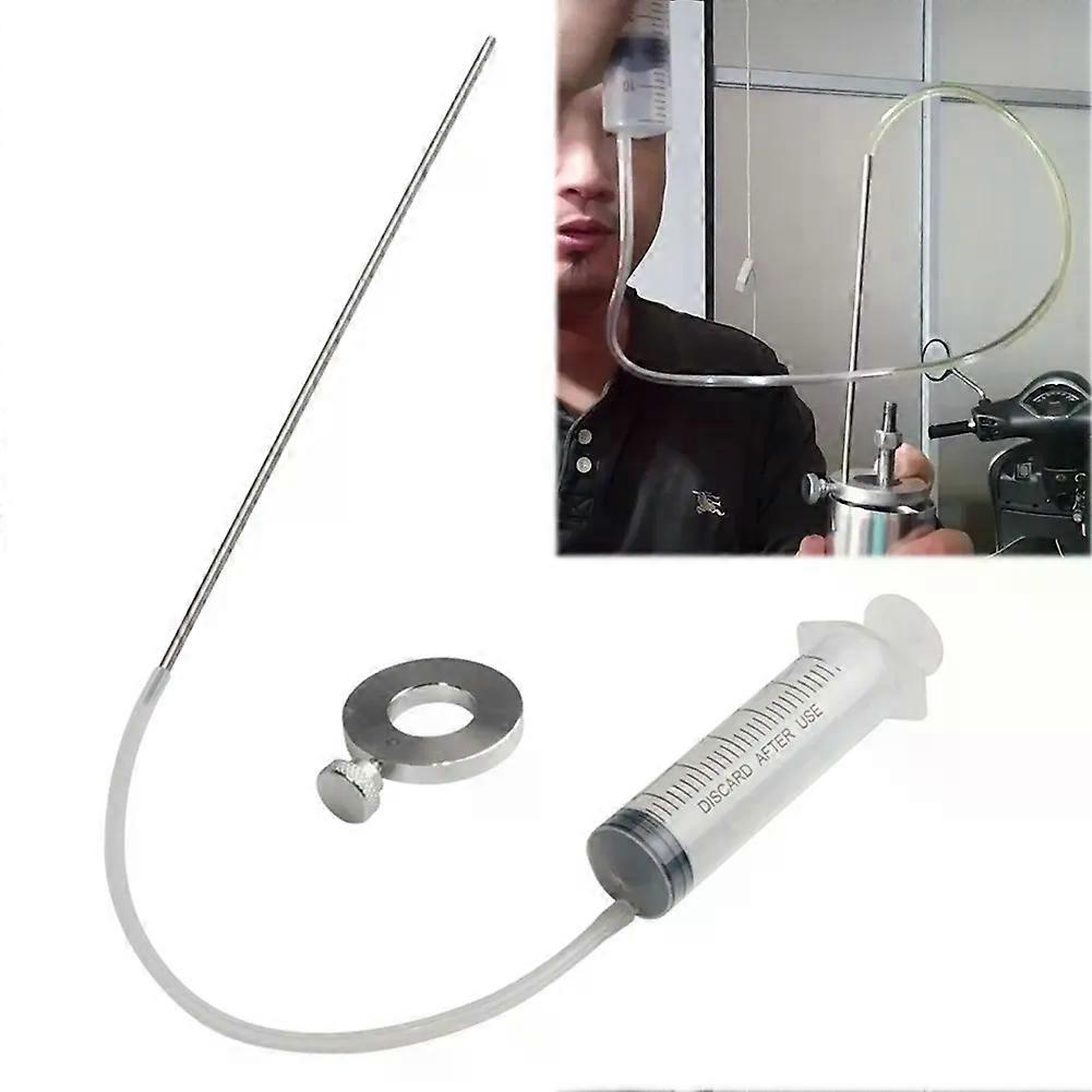 Motorcycle Fork Oil Level Tool with Adjustable Ring Fork Oil Tool Kit 60ml Fork Oil Tool Gauge Suspension Level Tuning Syringe