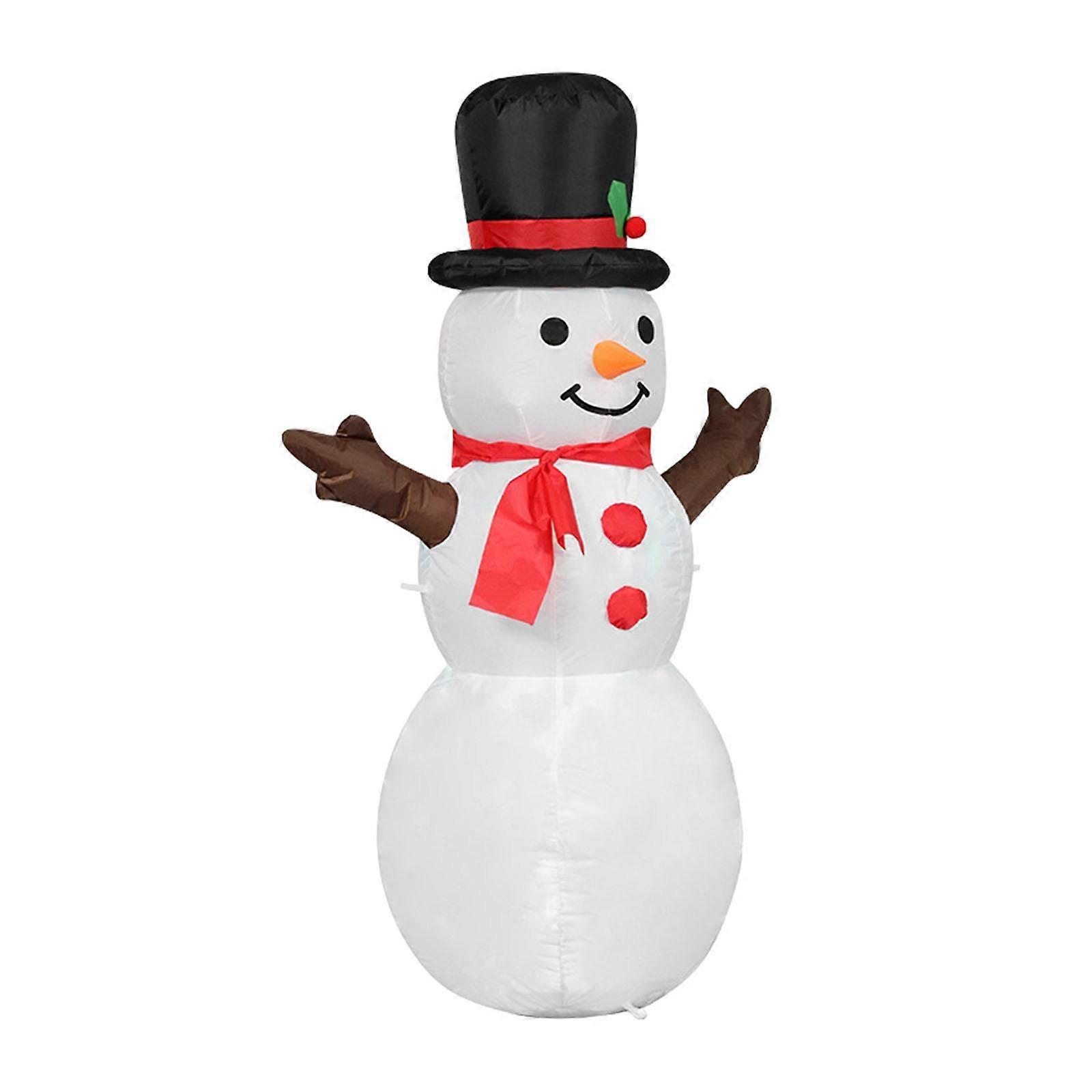 Christmas Inflatable Snowman Xmas Decor with LED Lighting Ornament Practical