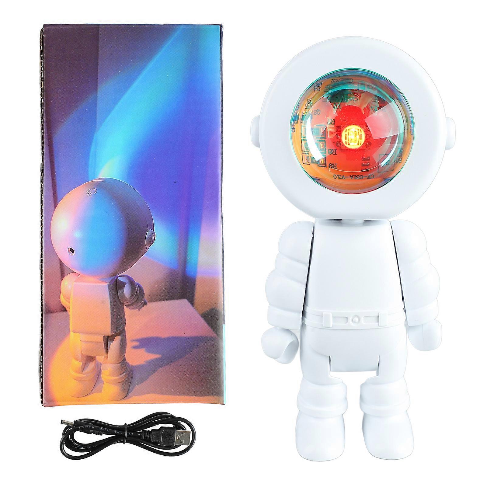 Romantic Astronaut Robot Lamp Astronaut LED Light Projector for Bedroom Live Broadcast Party Room Decor