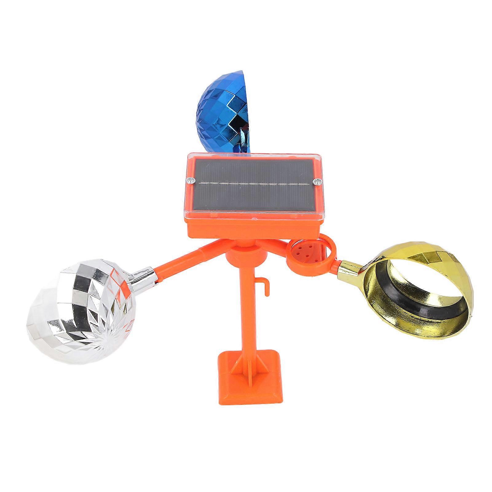 Birds Reflect Deterrent Outside Patio Solar Powered Sound Light Reflective Rotating Device Colorful Visual Bird Scarer 