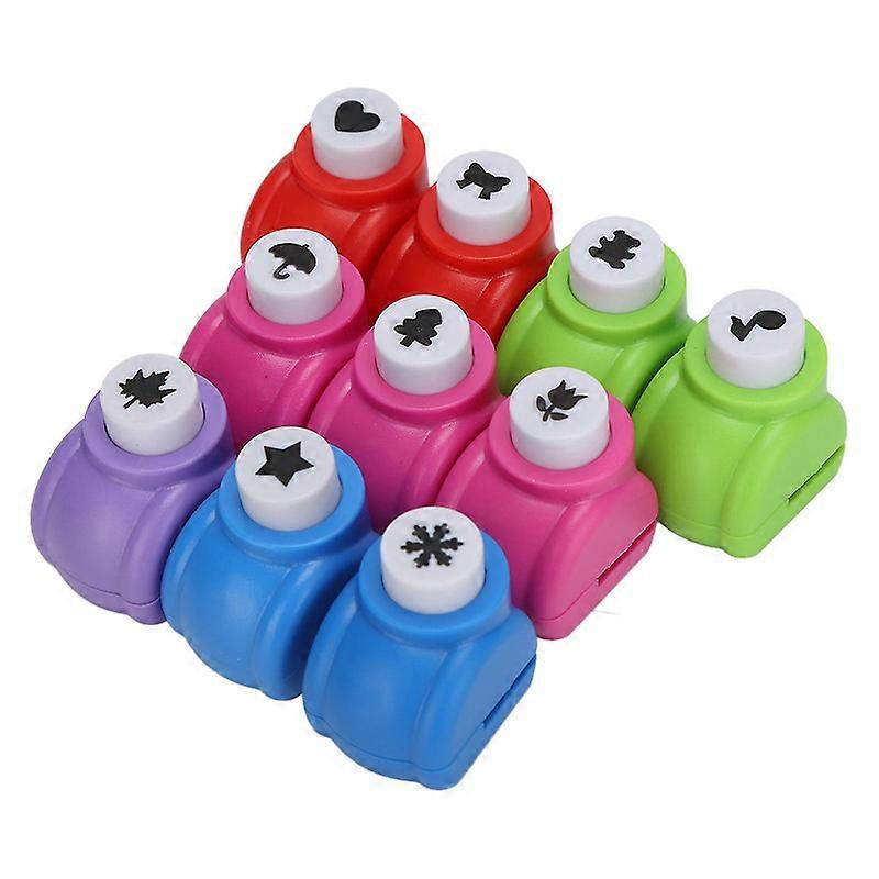 10-Piece Hole Puncher Set | Craft Punch Set with Different Patterns | Portable and Easy to Use