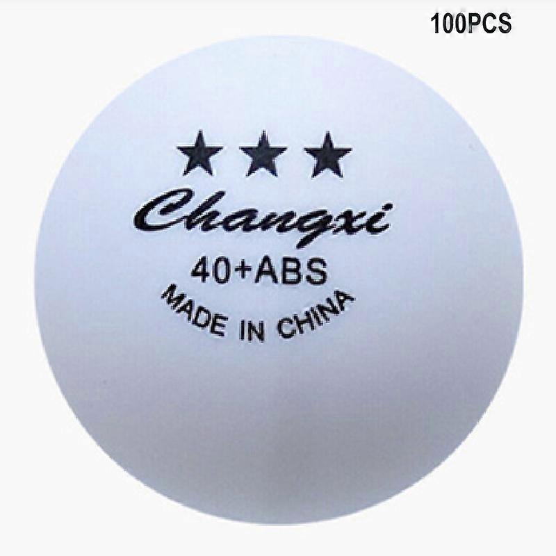 Table Tennis Ball 50/100 PCS Bulk ABS Ping Pong Ball 3-Star 40+ Standard Size Training Ball for Game Matches