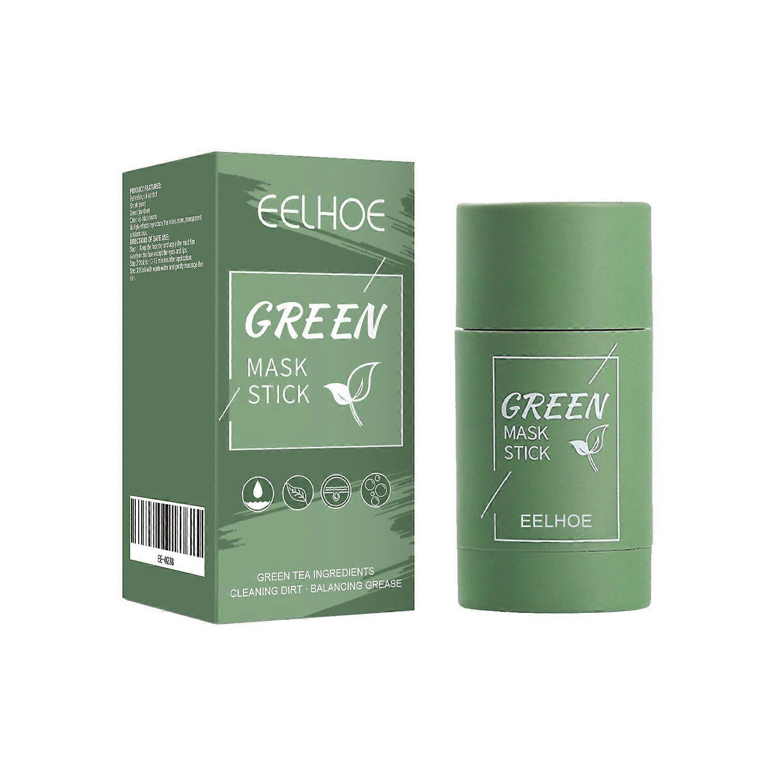 Eelhoe Green Tea Solid Mask Cleansing And Hydrating Mask Stick Daub-Type Clay Mask Stick