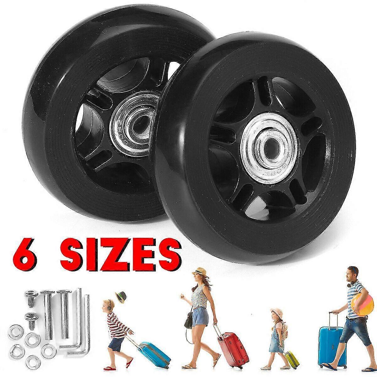 サイレントトロリーケーススーツケースユニバーサルホイールラバーランナースーツケースベアリング修理キット40mm * 18mm