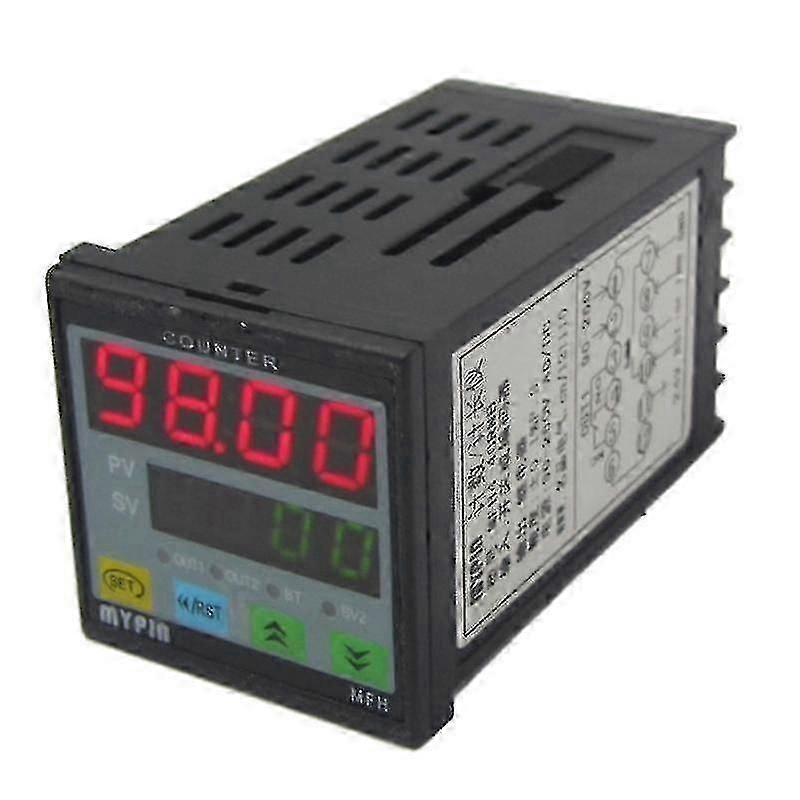4 contatore digitale lunghezza contatore lunghezza misuratore multifunzionale intelligente 90-260v AC / dc Preset Re