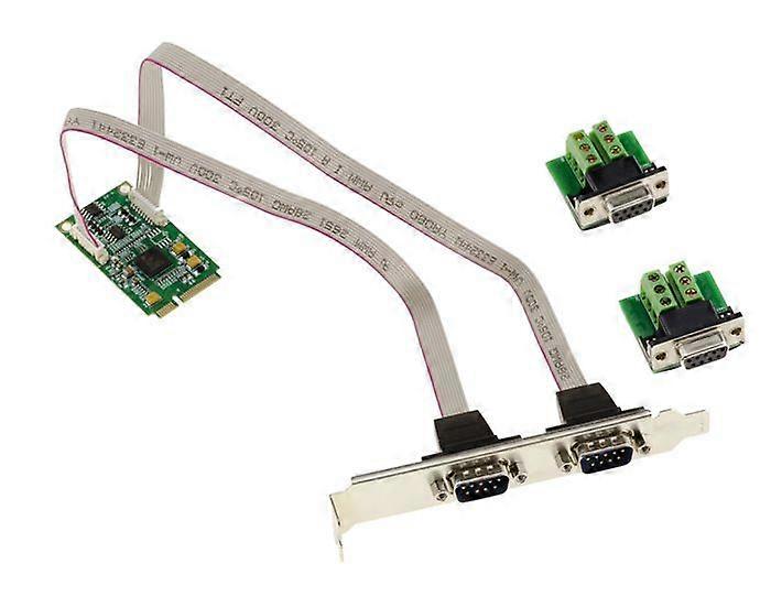 KALEA-INFORMATIQUE Mini PCI Express Card MiniPCIe 2 RS422 RS485 Serial Ports DB9 EXAR XRV352