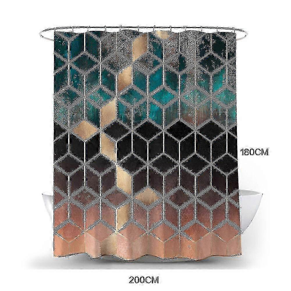 Waterproof Shower Curtain for Modern Bathroom, Multiple Colors & Sizes Available