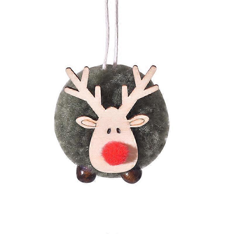 Vogue Sheep Plush Felt For Tree Accents Christmas Elk Sheep Dolls Hanging Ornament Christmas Tree Crafts Ball Pendant 1Pcs Decorations