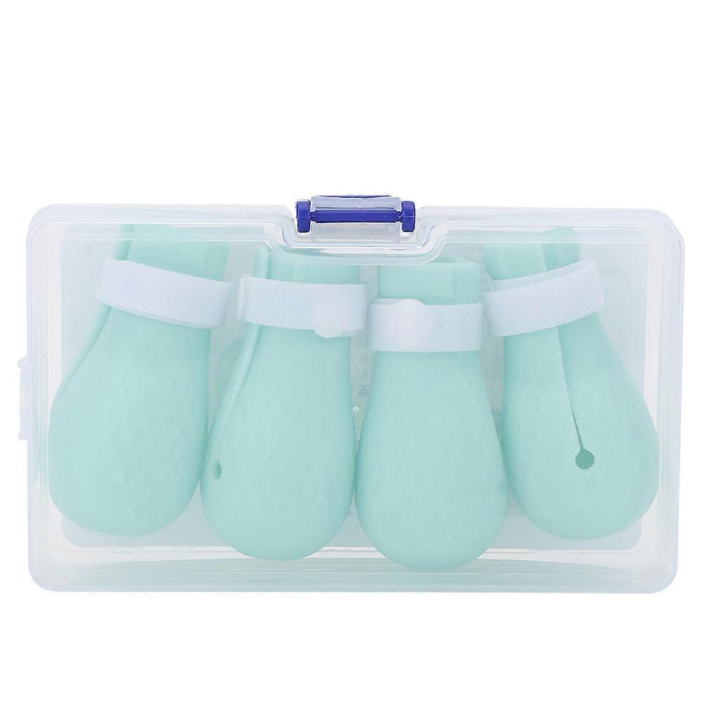 Silicone Anti-Scratch Cat Shoes 4pcs Set, Small Size, Comfortable Fit, Durable Material, Non-Slip Design