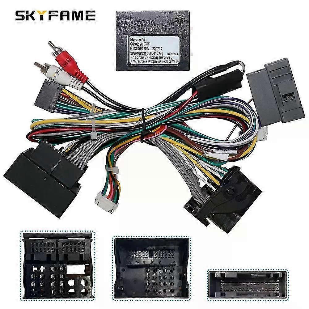Gjelder bil 16pin ledningsnettadapter Canbus Box Decode Android Radio Power Cabler For Opel Astra H Zafira B Antara Vectra C