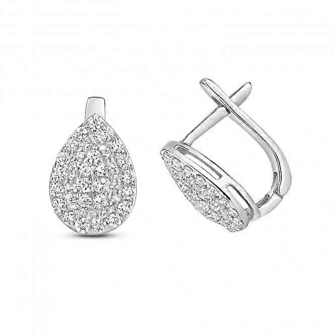Diamond Drop Earrings ED306W