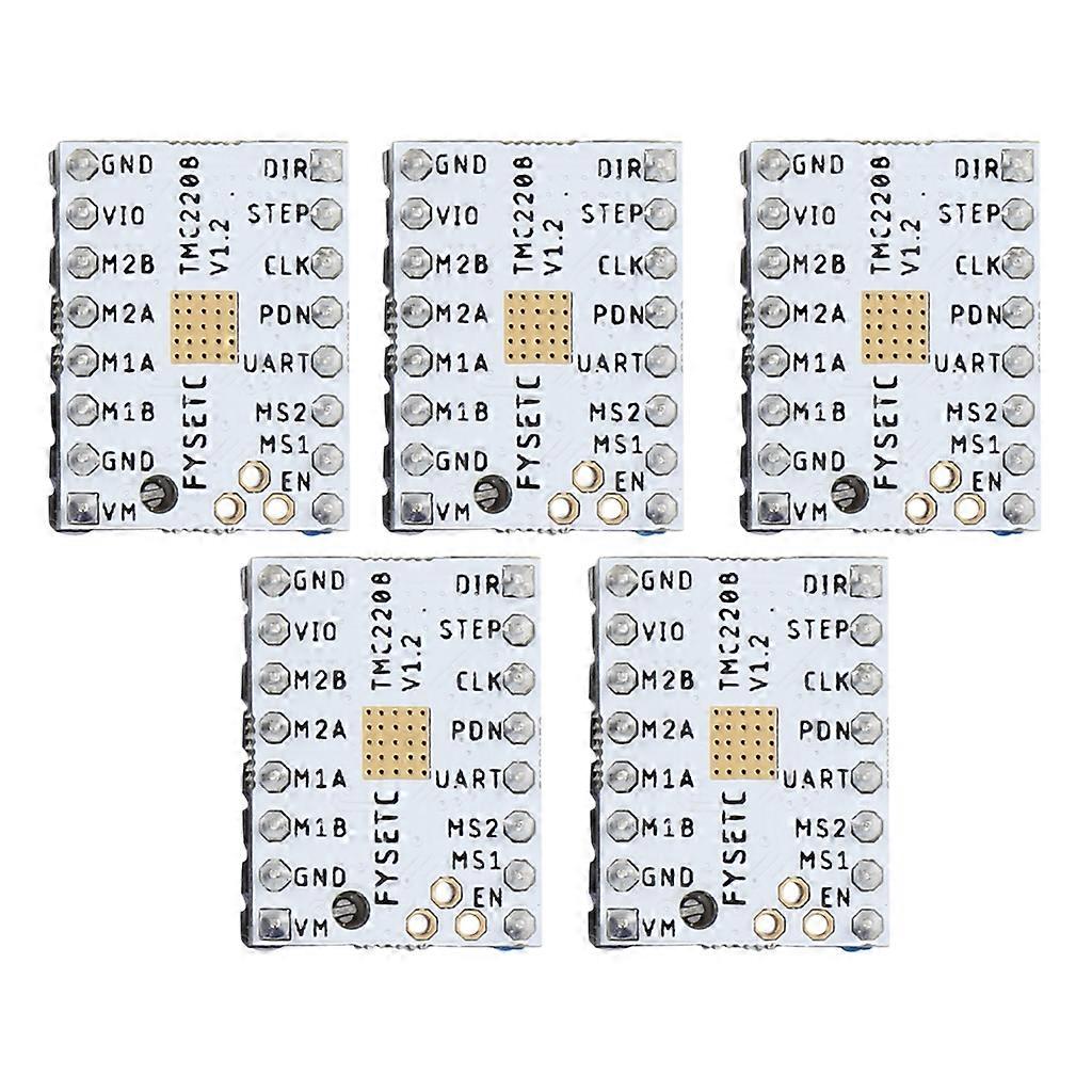 3D Printer 5xTMC2208 v1.0 Stepper Motor Driver Board Module High-Subdivision