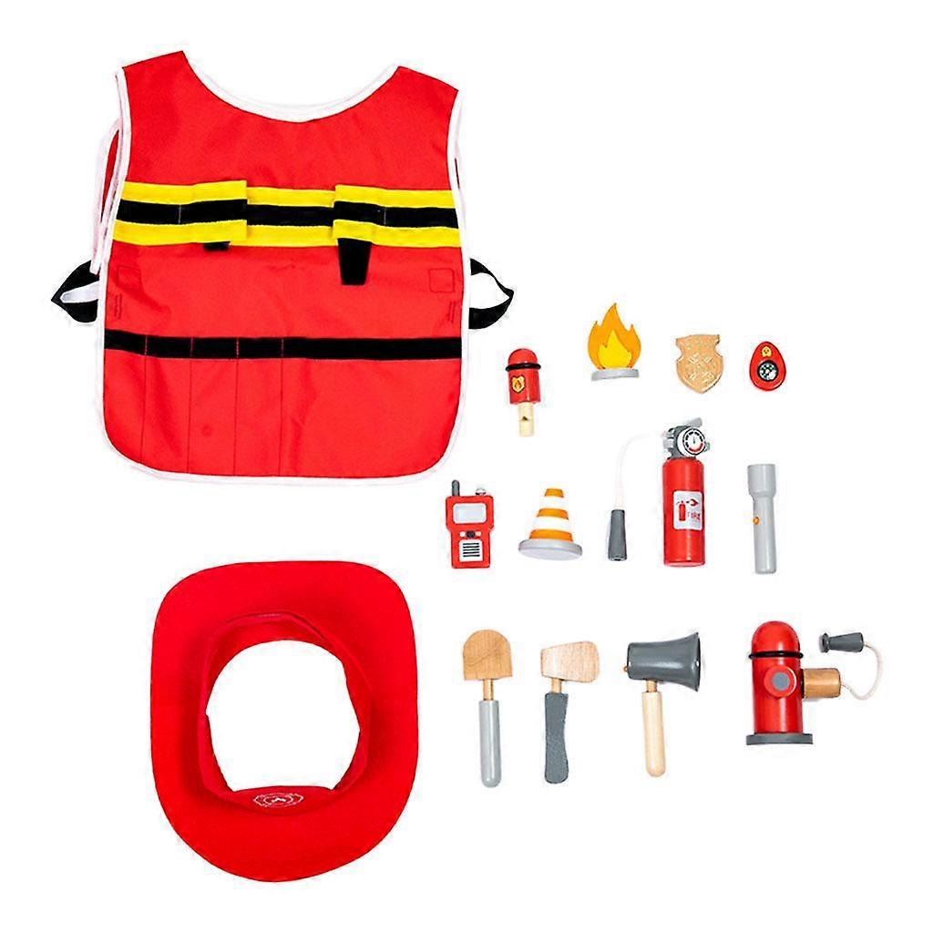 Wooden Play House Toy Recognize Different Occupations Ability Learning