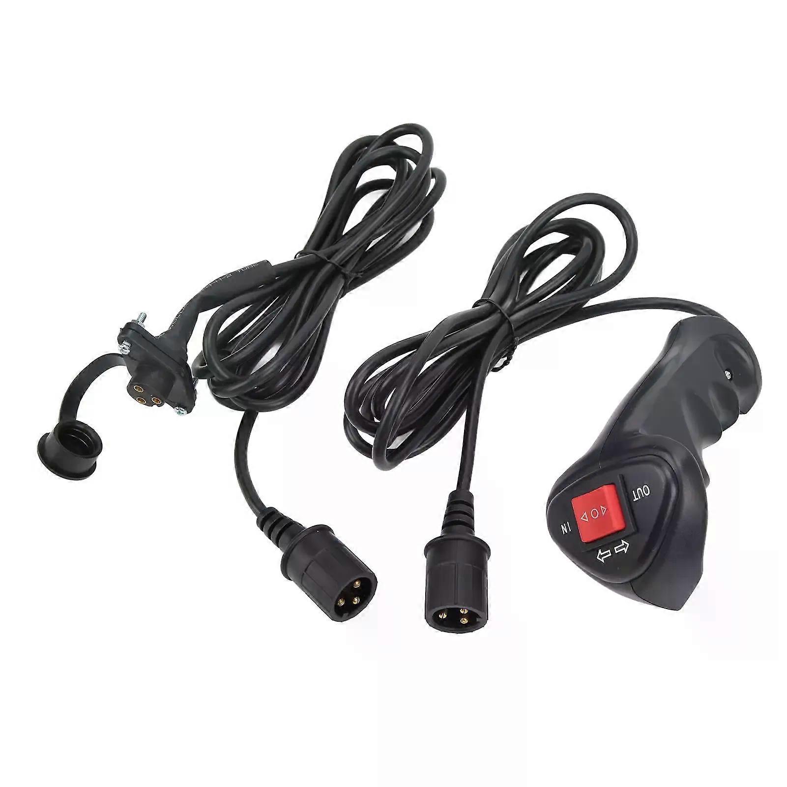 Universal Electric Winch Remote Controller - Durable 3-Pin Handheld Switch for Off-Road Vehicles
