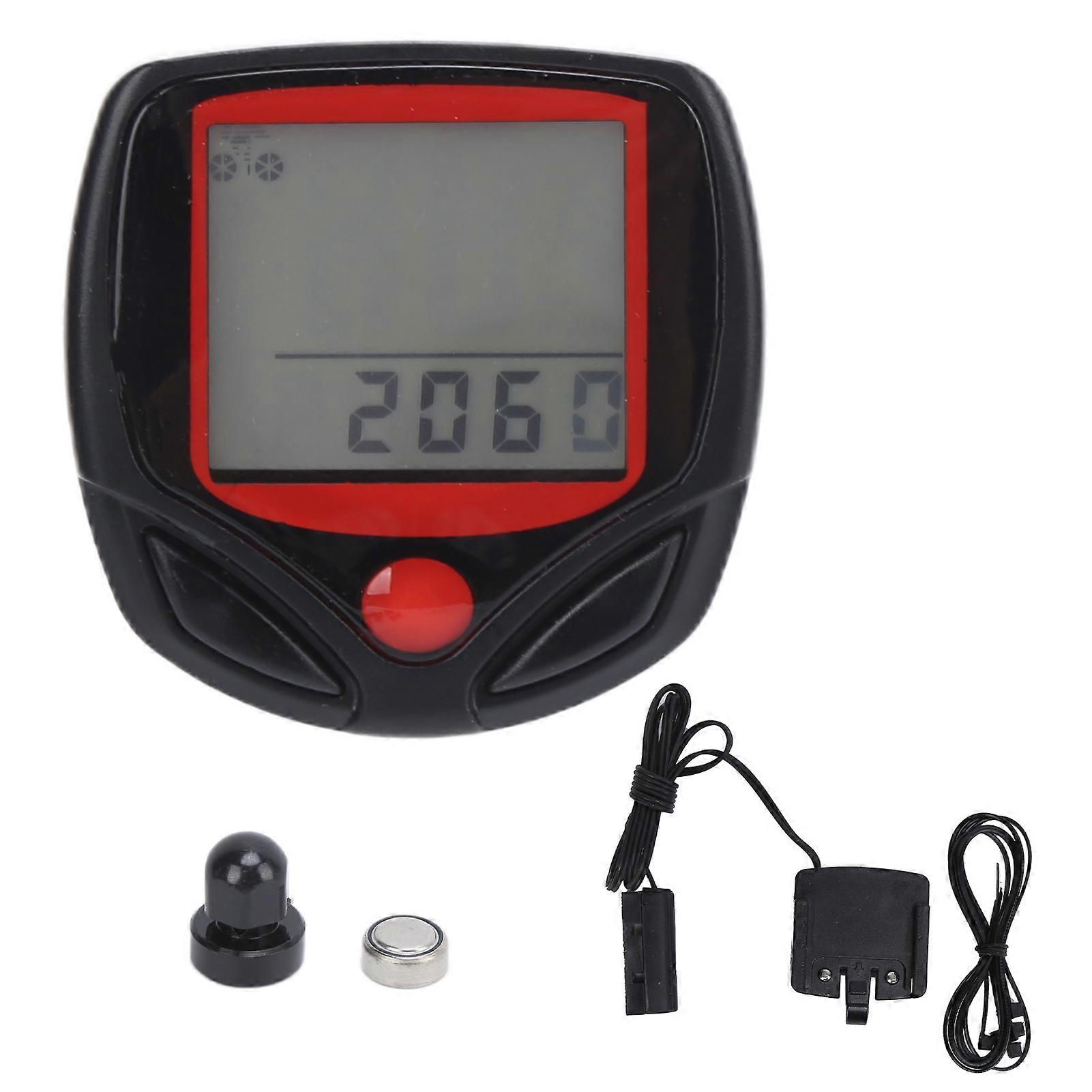 Mountain Computer with LCD Display Waterproof Bicycle Speedometer Durable Portable Bike Odometer