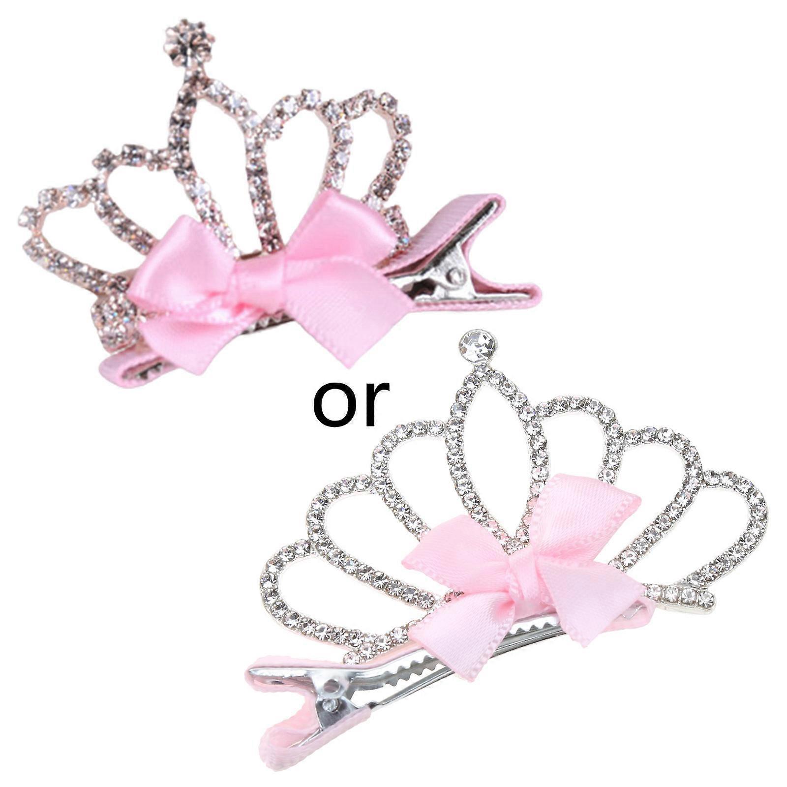 Fait à la main Arc Épingle à cheveux Oreilles de lapin Pinces à cheveux Mignon Satin Arc Épingle à cheveux avec strass Accessoires de cheveux brillants pour les filles Diamant unique type-rouge