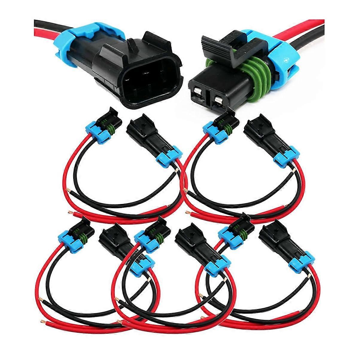 5-Pack Metri-Pack 2-Pin 30 Amp, 280 Series Connectors Multi-Function