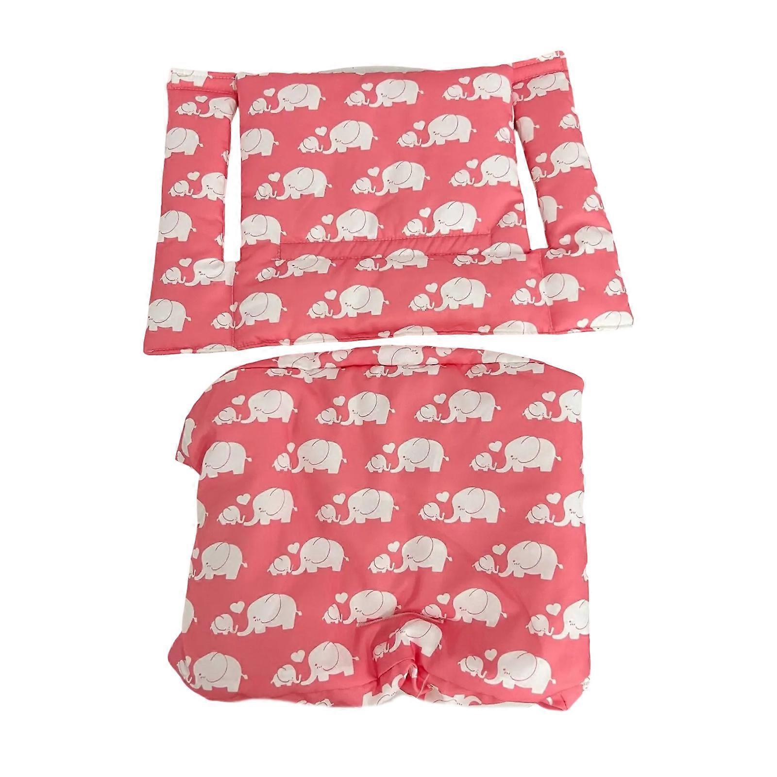Baby Dining Chair Cushion Dustproof Separable Highchair Mat Detachable Backrest Cushion Pad for Infants & Toddler Red