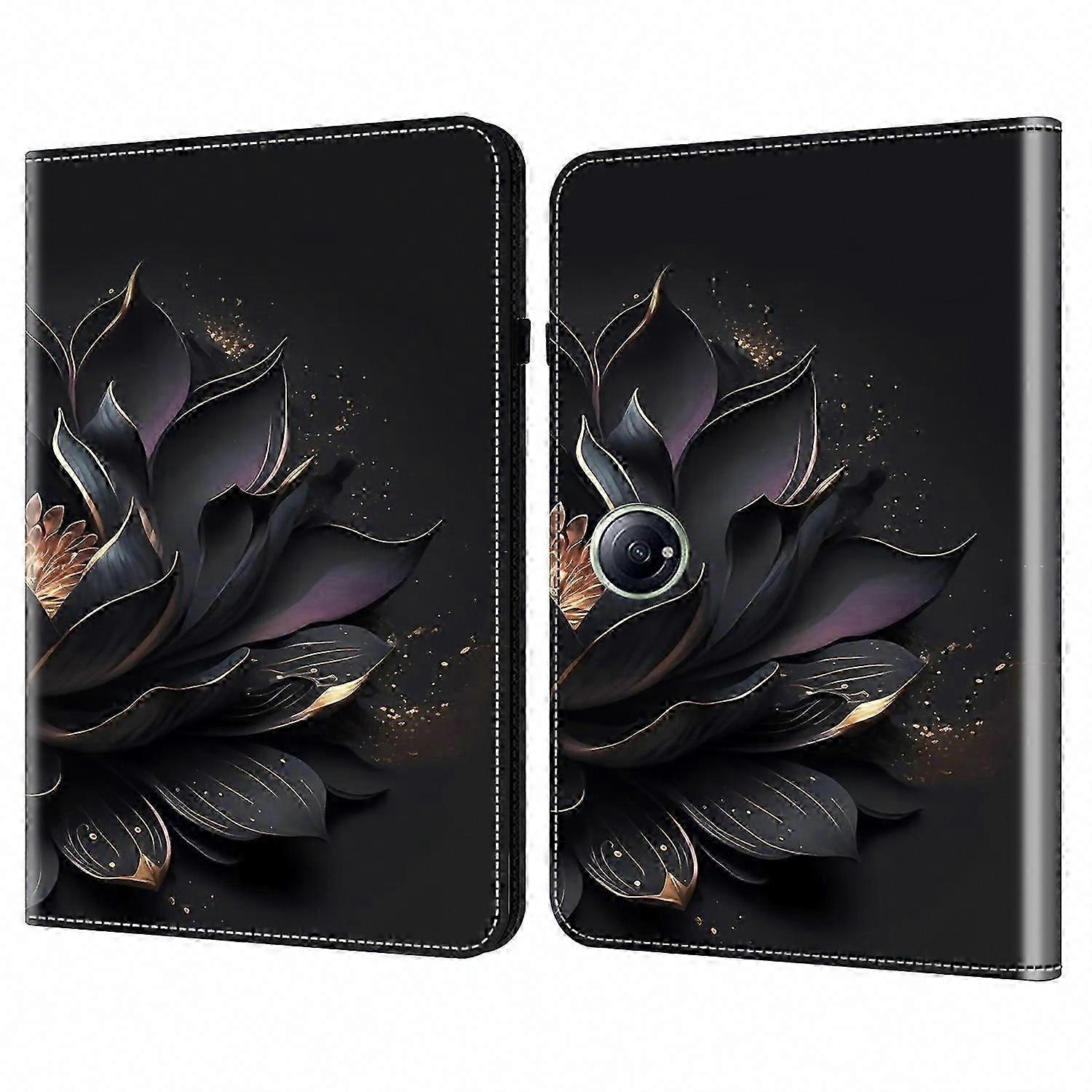 Leather Patterned Case for OnePlus Pad 2/Pad Pro with Integrated Card Holder and Tablet Cover