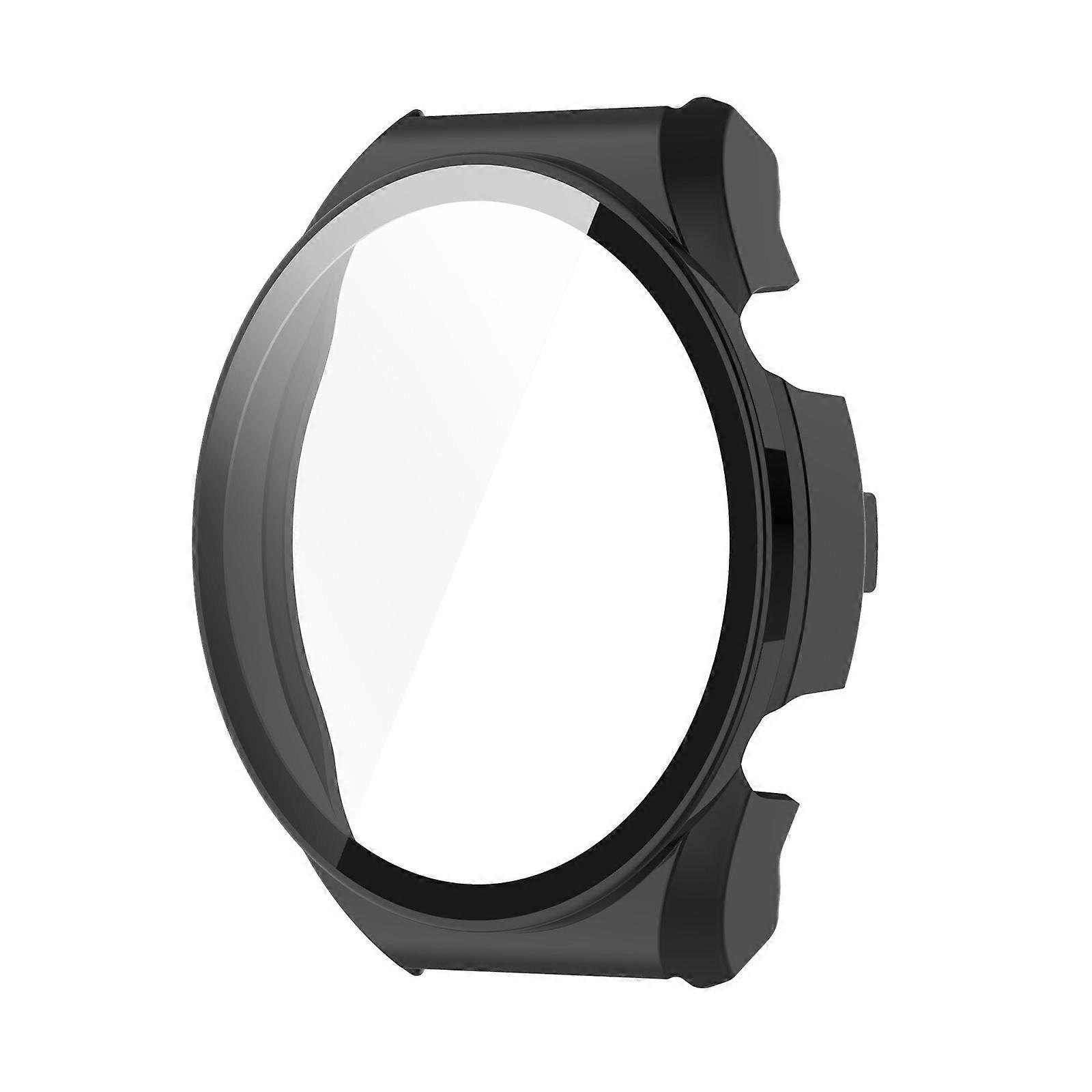 Hard Edge Screen Protective for Case Suitable for Watch S1 Smartwatch Scratch-Resist Shock Frame Cover Onepiece for Shel  Black