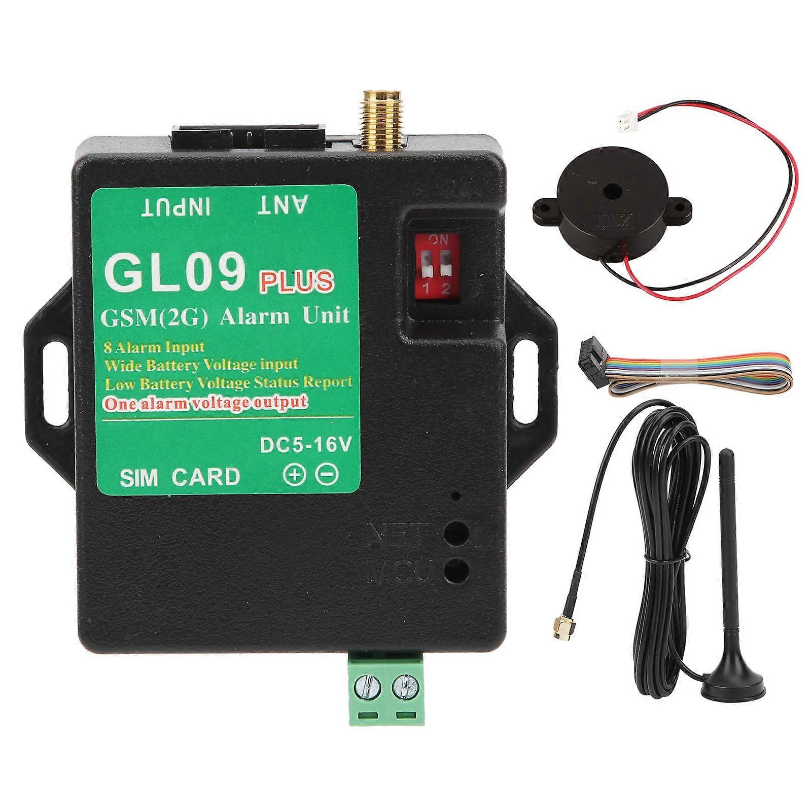 8-Way GSM Alarm System: Wireless SMS Alerts, 6 Numbers, Easy App Setup, Security Module