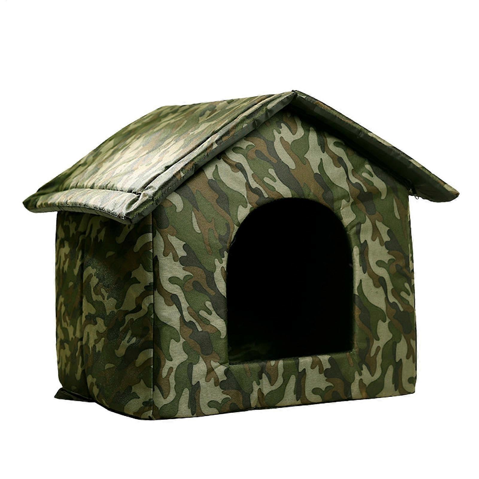 Windproof Weatherproof Insulated Cat Shelter for Outside Community Cats in Cold Weather