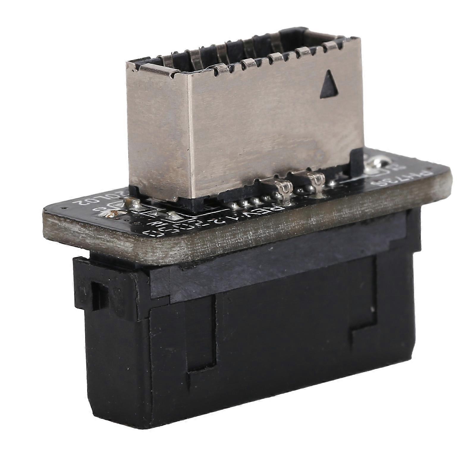 Motherboard USB3.0 19P/20P to TYPEE Adapter 90 Degree Header Chassis Front TYPEC Plugin Port(PH73S )