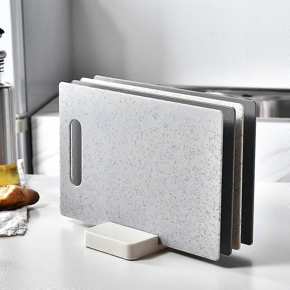 Plastic Cutting Boards Set of 4 with Easy-Grip Handles, Mini Lightweight Design, 11.14 x 7.28 in, Dishwasher Safe