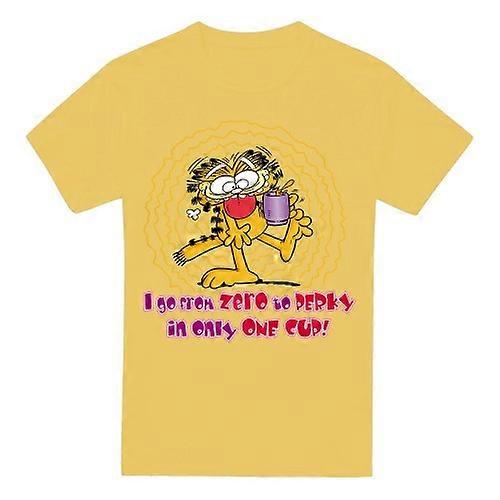 Garfield Mens From Zero To Perky T-Shirt