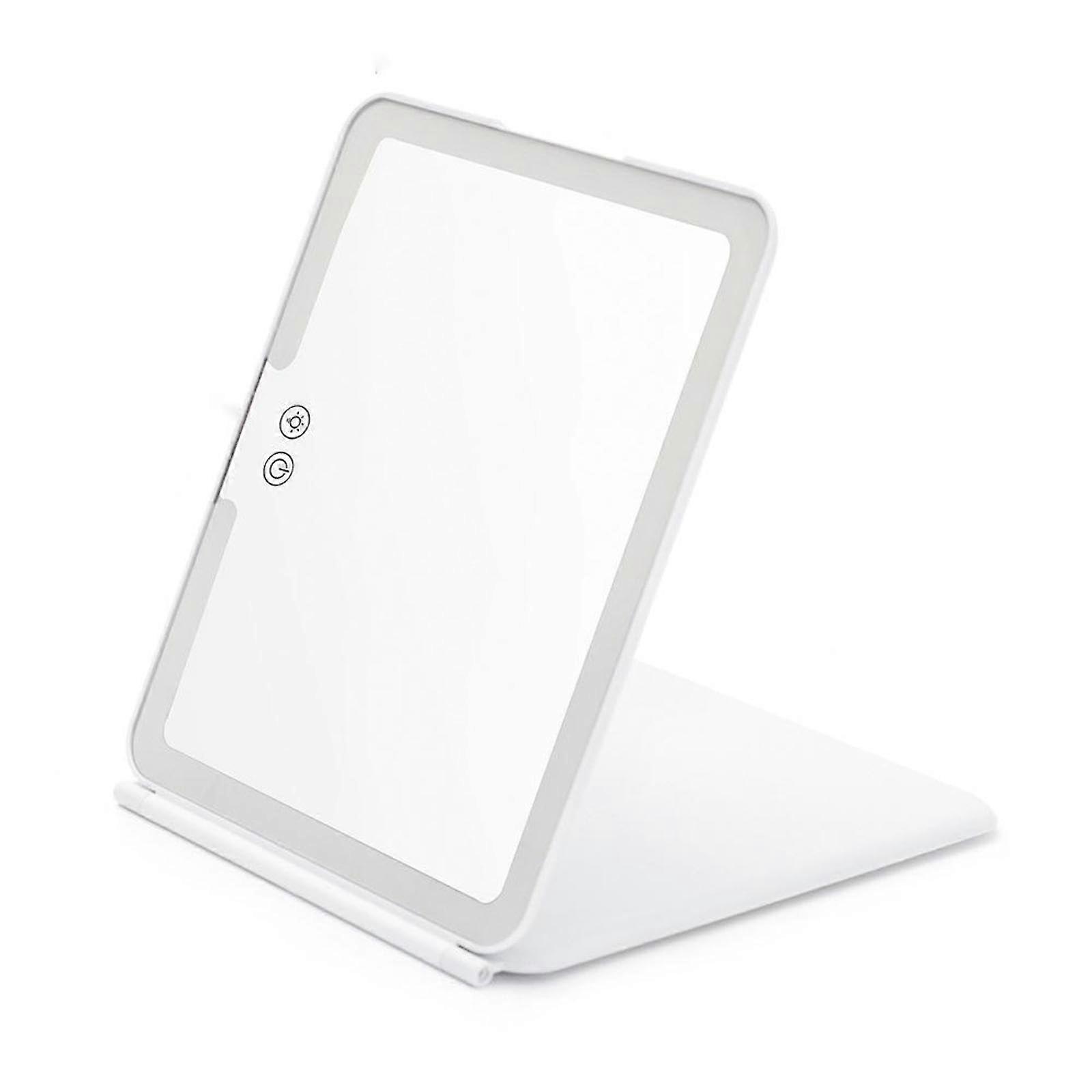 10X Magnificent Travel Makeup Mirror with 80 LED Lights, 3-Color Lighting, Rechargeable Battery for Enhanced Grooming