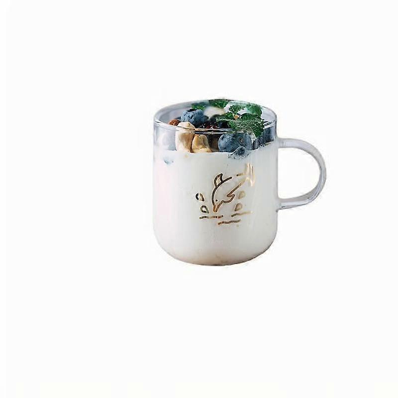 Ins Style Drinking Cup With Heat-Resistant Glass Flower Tea Container Office Coffee Drinkware Home Juice Yogurt Oatmeal Bowl